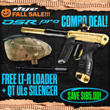 DYE DSR Pro Marker + LT-R Loader + UL-S QT Barrel w/ Tech Silencer