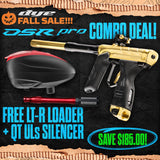 DYE DSR Pro Marker + LT-R Loader + UL-S QT Barrel w/ Tech Silencer