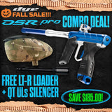 DYE DSR Pro Marker + LT-R Loader + UL-S QT Barrel w/ Tech Silencer