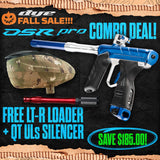 DYE DSR Pro Marker + LT-R Loader + UL-S QT Barrel w/ Tech Silencer