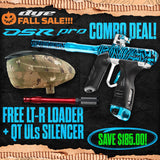 DYE DSR Pro Marker + LT-R Loader + UL-S QT Barrel w/ Tech Silencer