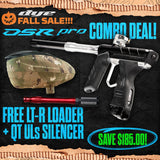 DYE DSR Pro Marker + LT-R Loader + UL-S QT Barrel w/ Tech Silencer