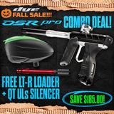 DYE DSR Pro Marker + LT-R Loader + UL-S QT Barrel w/ Tech Silencer