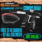 DYE DSR Pro Marker + LT-R Loader + UL-S QT Barrel w/ Tech Silencer