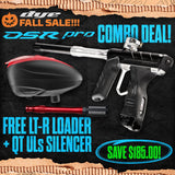 DYE DSR Pro Marker + LT-R Loader + UL-S QT Barrel w/ Tech Silencer