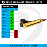 DYE Feedneck Lever - Spent Series .223