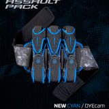 DYE Assault Pack Pro Harness - Dyecam Cyan 3+4