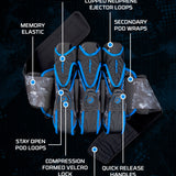 DYE Assault Pack Pro Harness - Dyecam Cyan 3+4