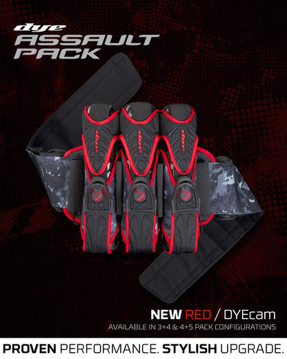 DYE Assault Pack Pro Harness - Dyecam Red 3+4