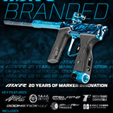 DYE MXR Marker - PGA Branded - Black/Cyan Polish