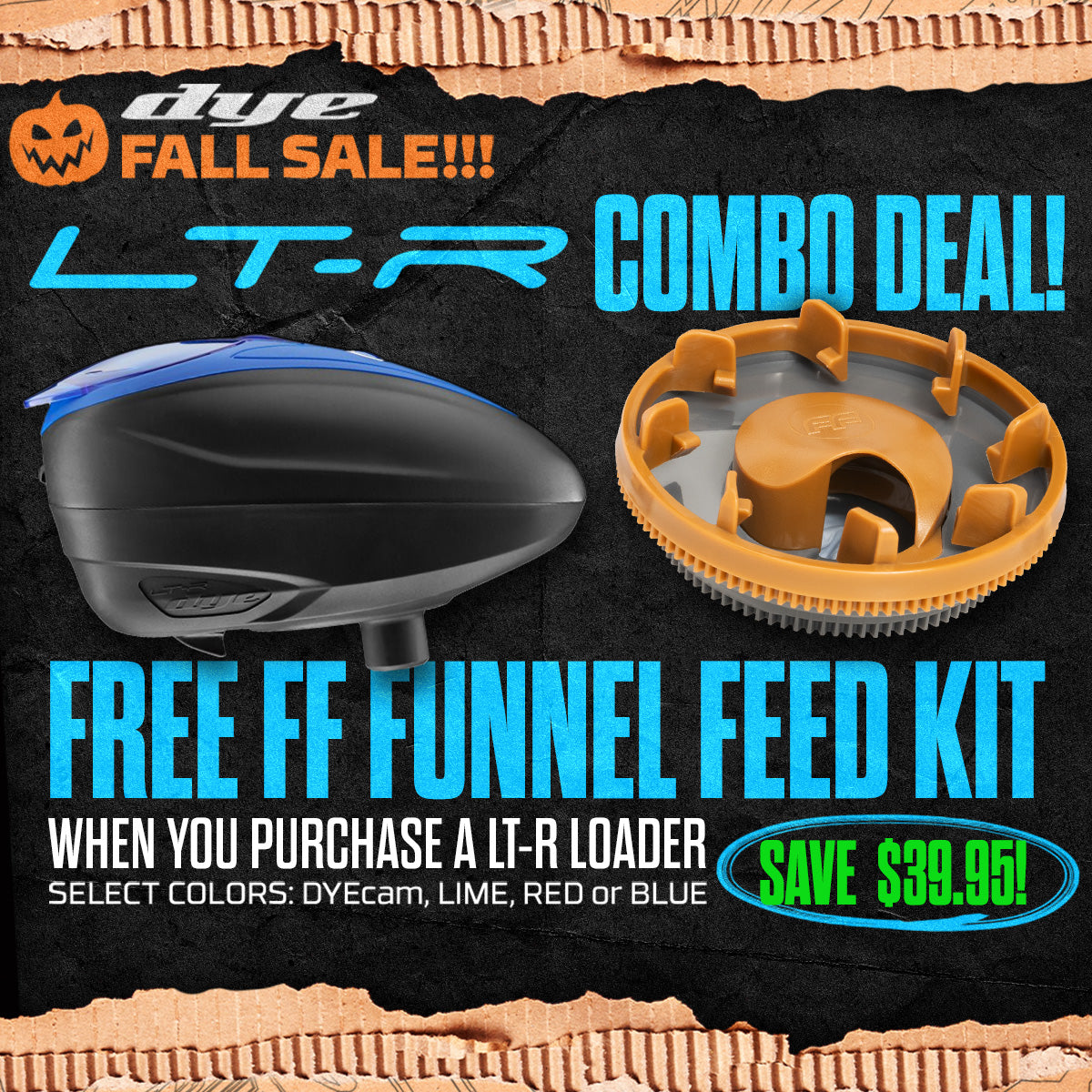 DYE LT-R Loader + Feed Kit Rotor FF Funnel