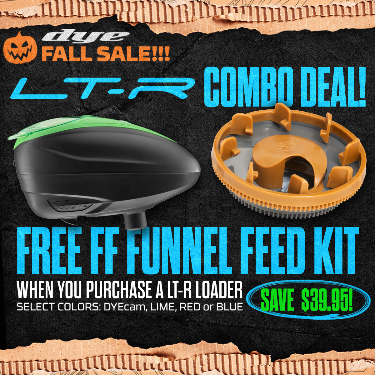 DYE LT-R Loader + Feed Kit Rotor FF Funnel