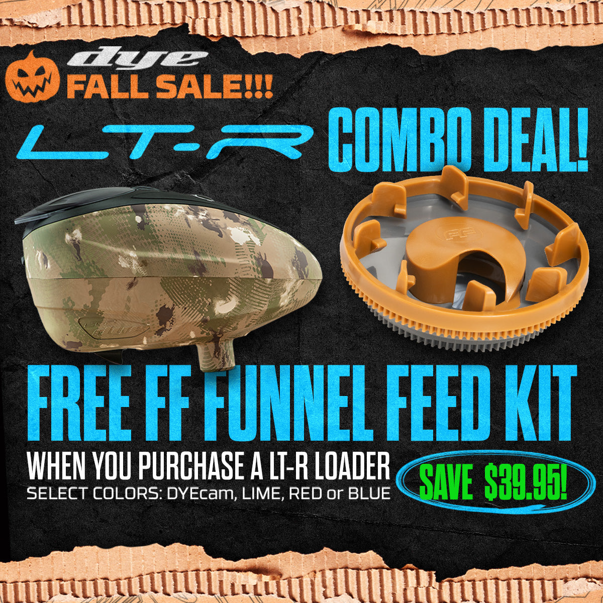 DYE LT-R Loader + Feed Kit Rotor FF Funnel