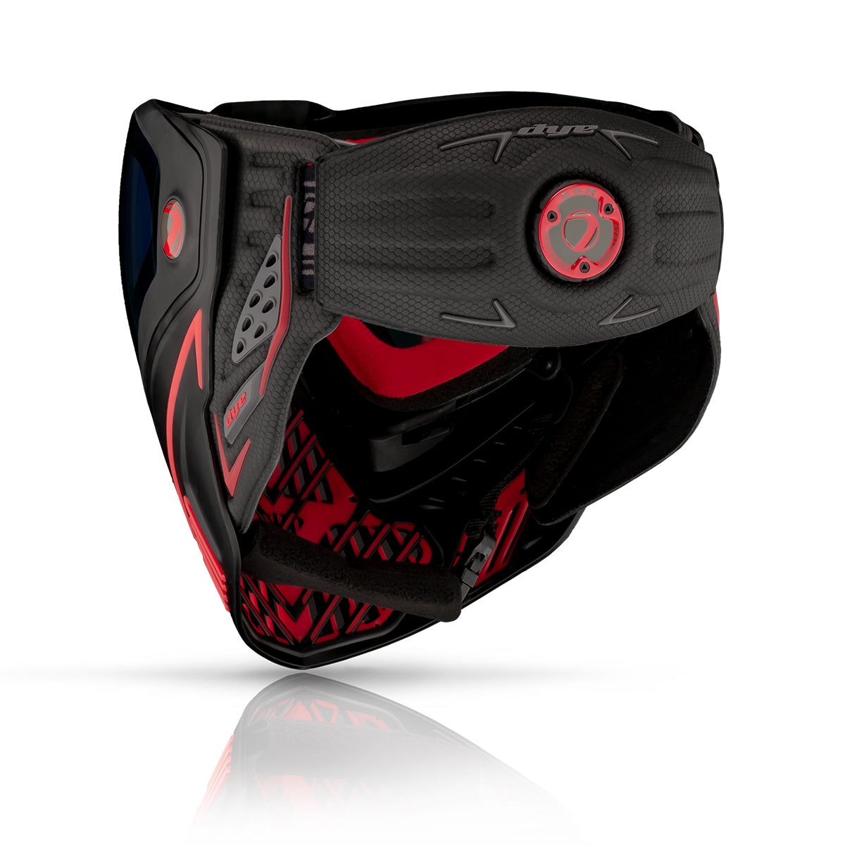 thumbnail image 2 of Dye I5 Mask 2.0 Paintball Goggles - Fire Edition (Black & Red) 2 of 3